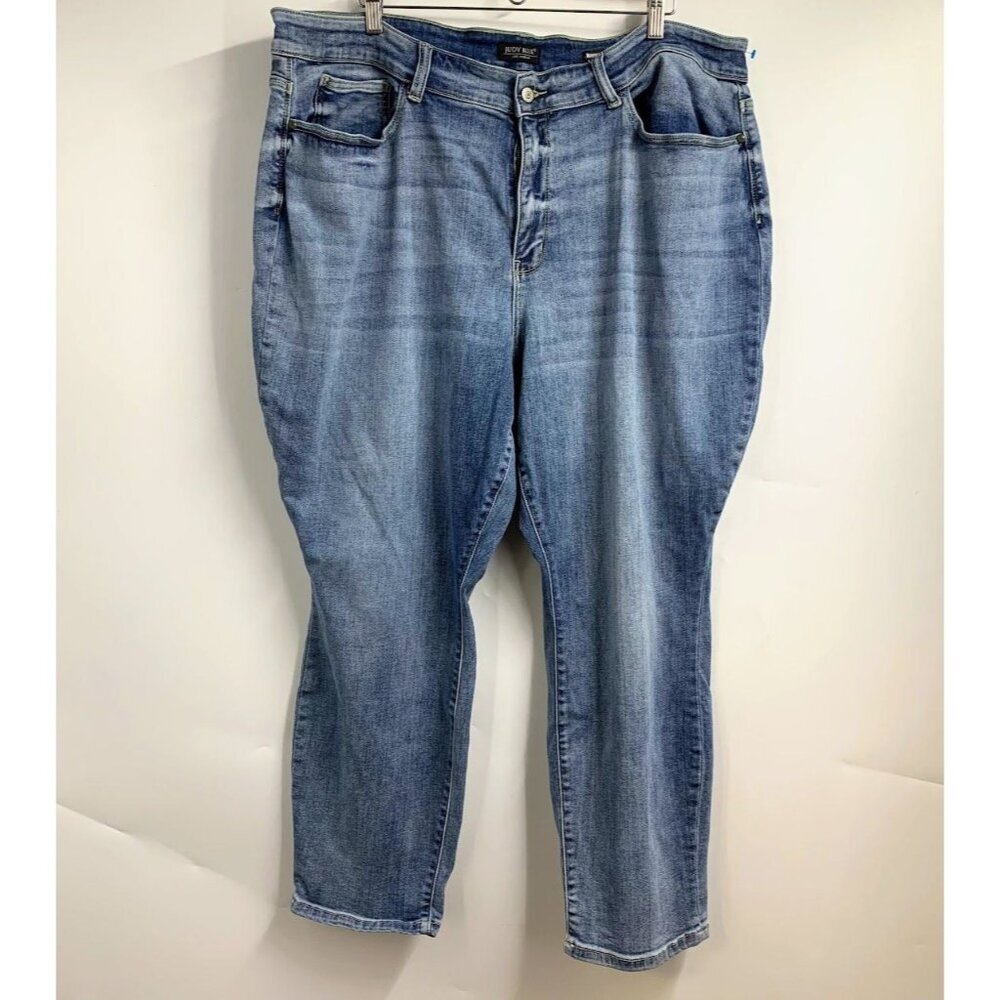 Judy Blue Women's Boyfriend Fit Tapered Classic 5 Pocket Denim Jeans Size 24